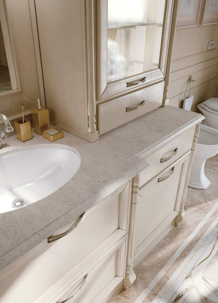 Elegant bathroom vanity and sink