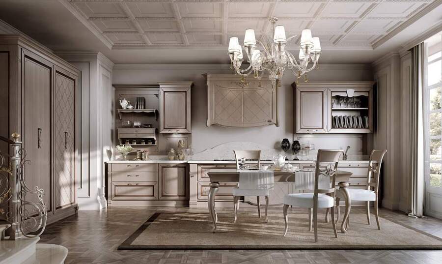 Elegant classic kitchen interior design