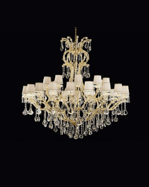 Elegant crystal chandelier