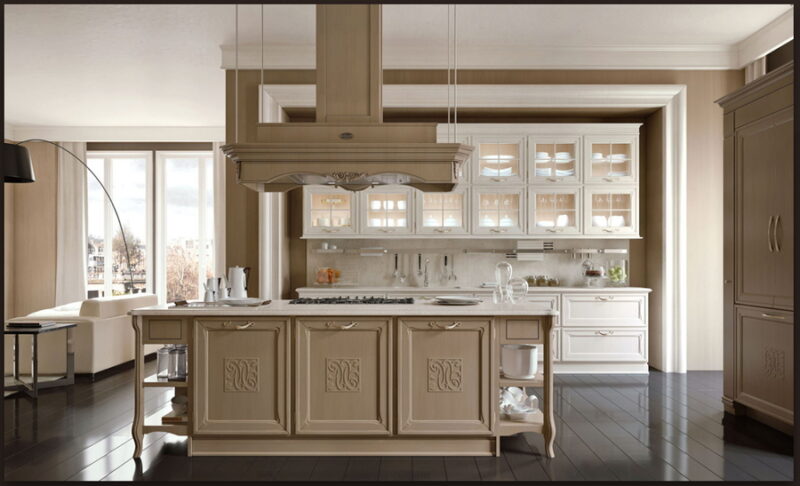 Elegant kitchen with island