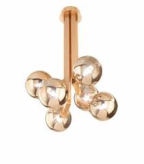 Gold modern ceiling light fixture