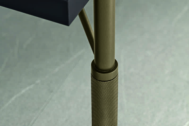 Metal table leg detail