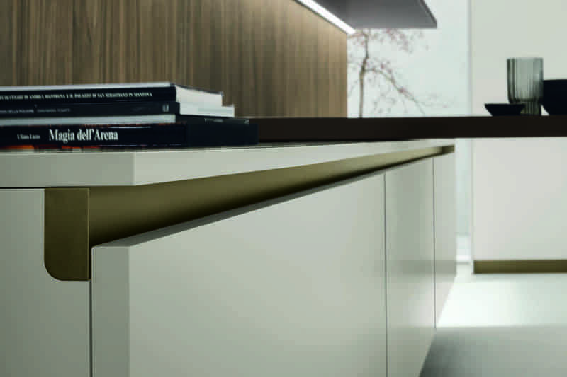 Modern kitchen cabinet detail