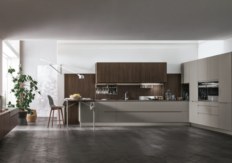 Modern kitchen with sleek design