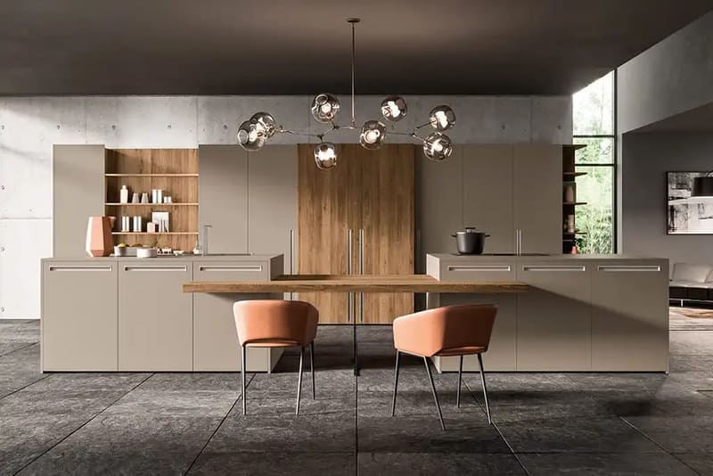 Modern kitchen with minimalist design