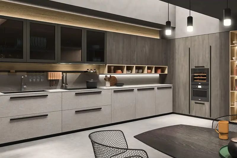 Modern kitchen with sleek design