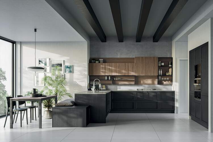 cucina moderna prima cucine noah grigia