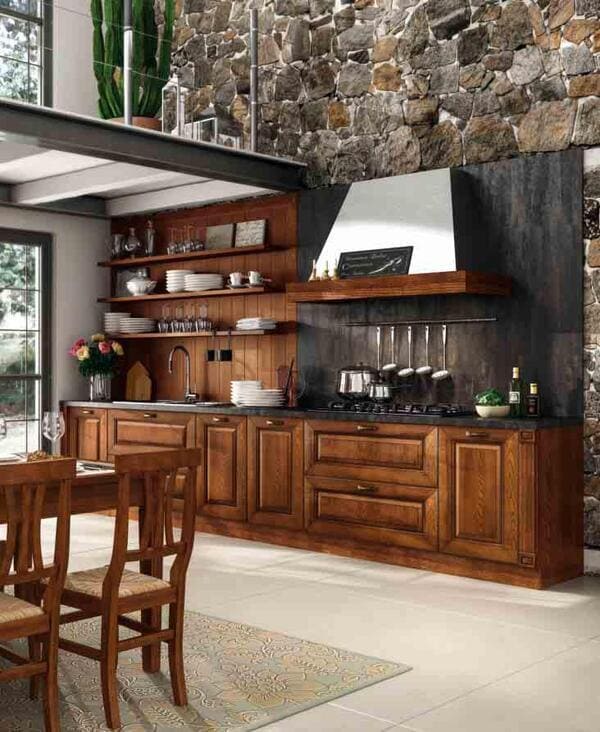 cucina classica home regale scura