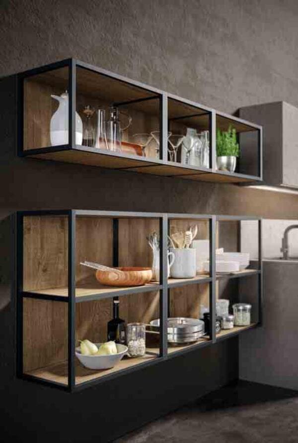 cucina home genesi scaffali aperti