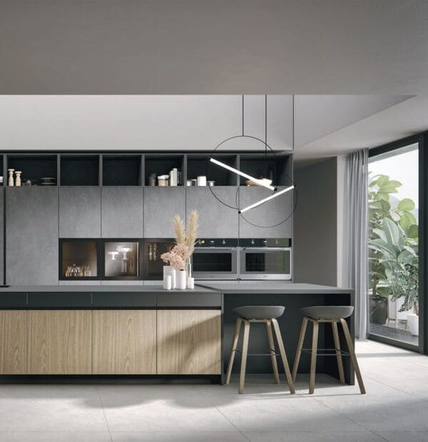 home cucine logos con sgabelli