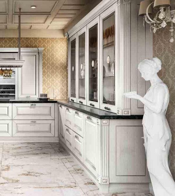 marmo e statua cucina home imperial